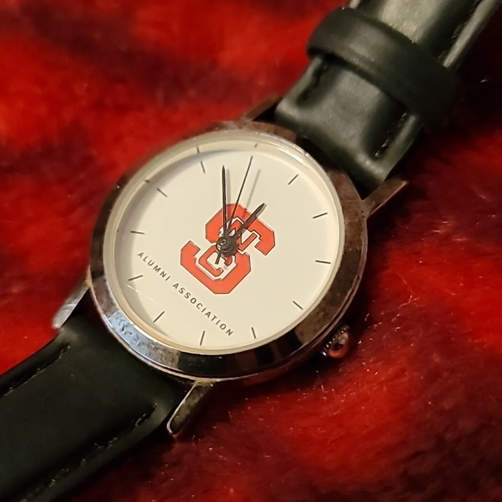North Carolina State Alumni Association Quartz Analog Womens Watch Black Band‎